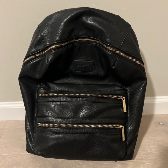 city faux leather diaper backpack the honest company original price Backpack, Black Baby Products Includes matte gold hardware for a stylish touch The Honest Company City Backpack